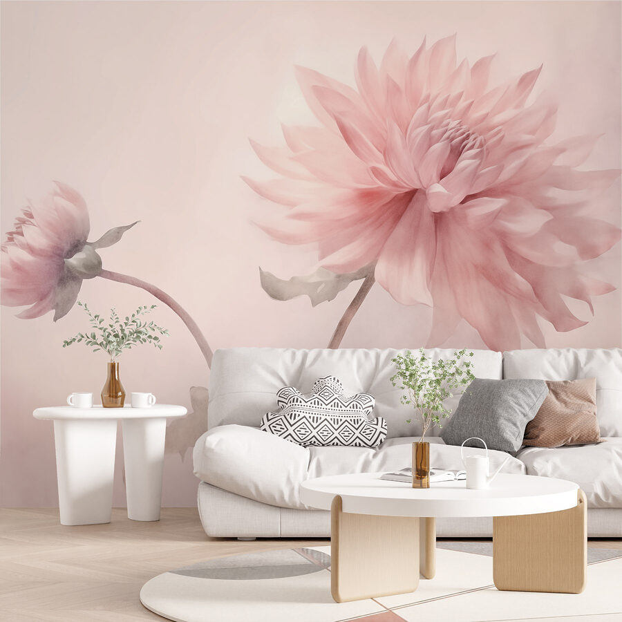 Soft petals in gentle hues