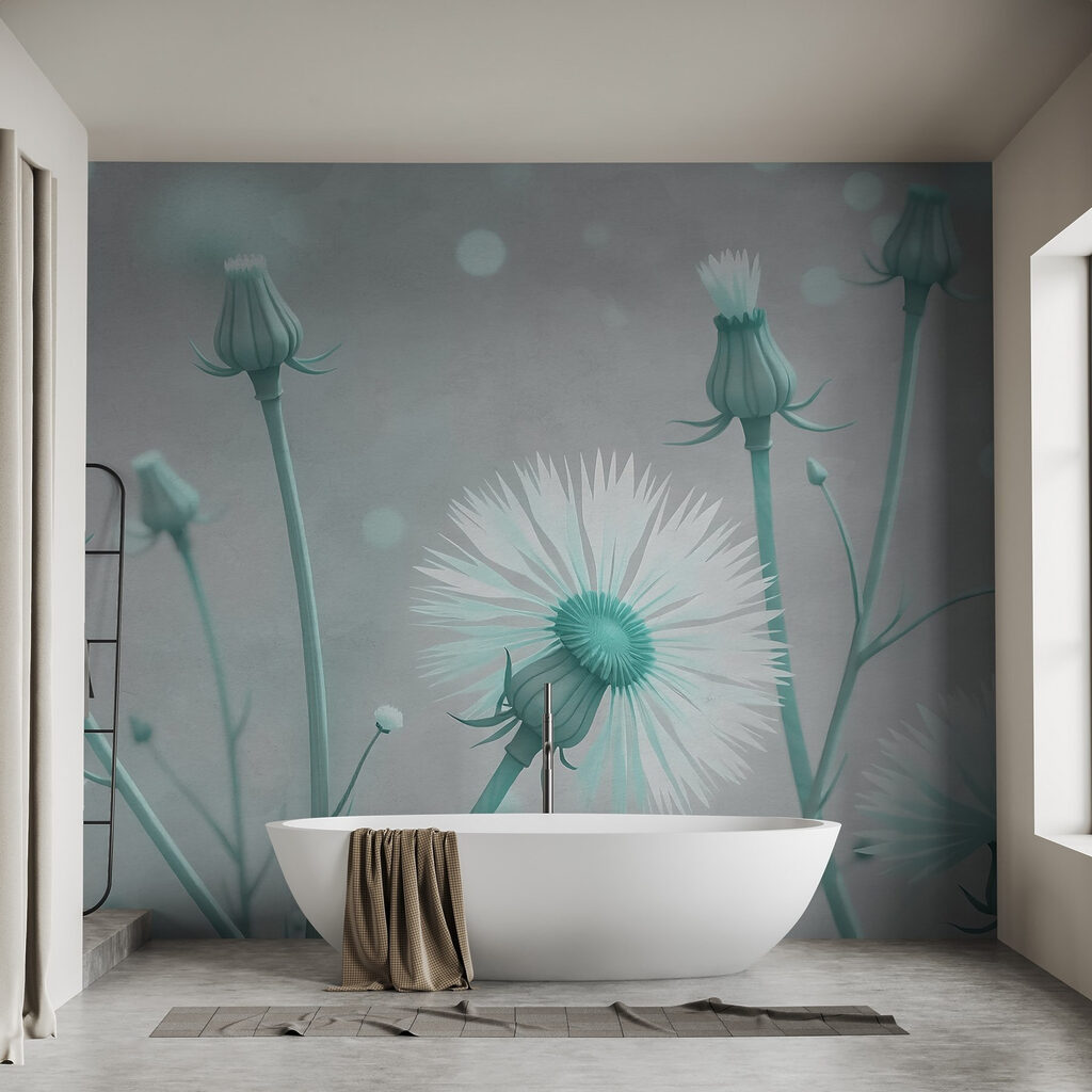 Delicate flowers in soft hues