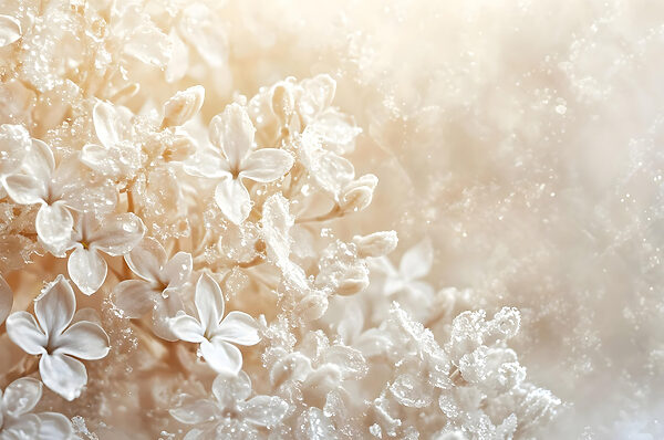 Delicate petals embrace morning dew