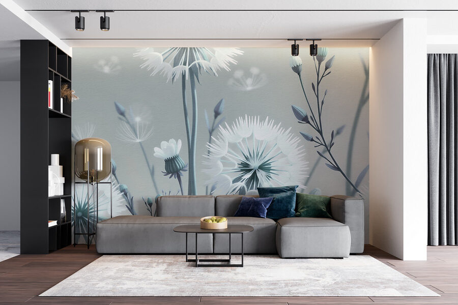 Delicate blooms in soft hues.
