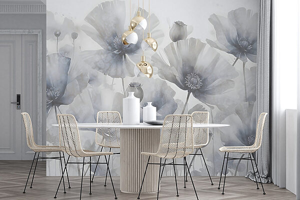 Group of flowers on a white background Group of flowers on a white background
