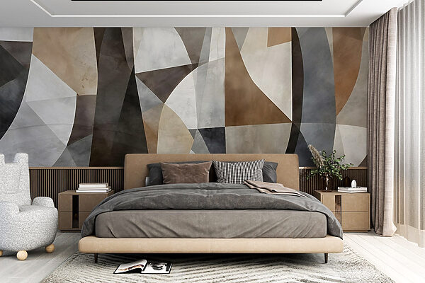 Wall with different colors and shapes Wall with different colors and shapes