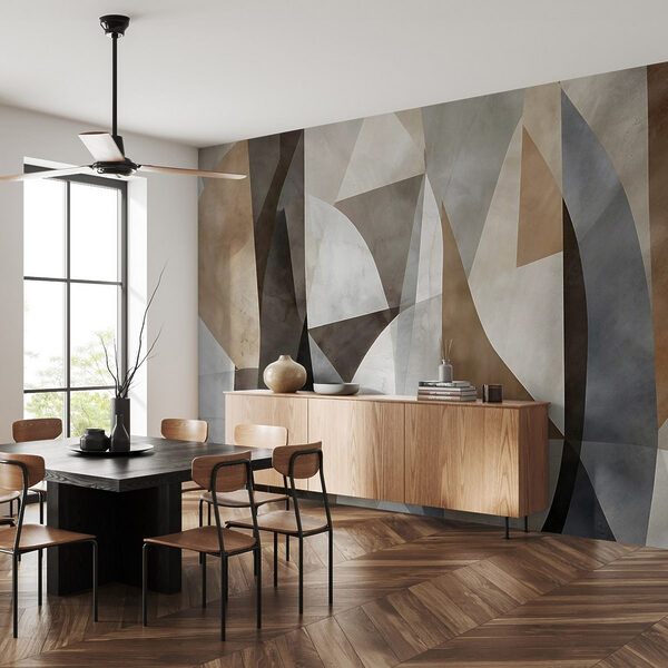 Wall with different colors and shapes Wall with different colors and shapes