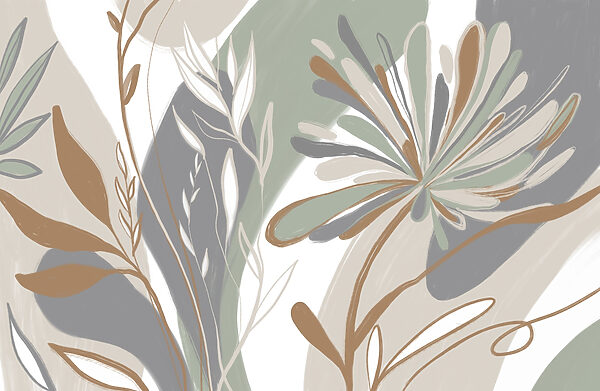 Nature-inspired abstract floral design Nature-inspired abstract floral design