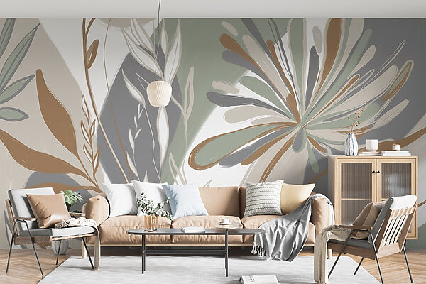 Nature-inspired abstract floral design Nature-inspired abstract floral design