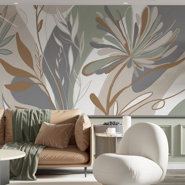 Nature-inspired abstract floral design Nature-inspired abstract floral design