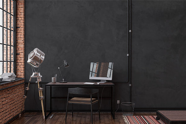 Grey wall with rough edges Grey wall with rough edges