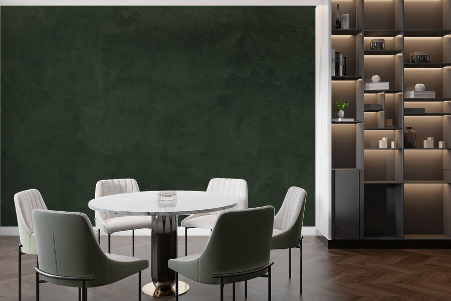 Wall murals Dark green wall with rough edges - Image 4