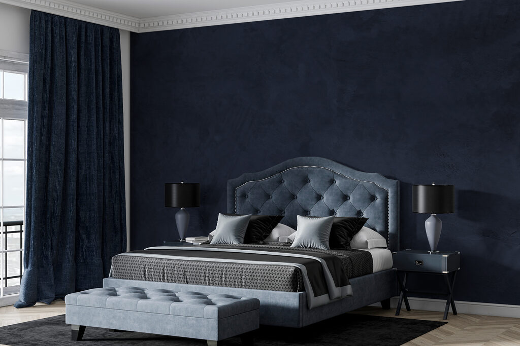 Dark blue wall with white streaks Dark blue wall with white streaks