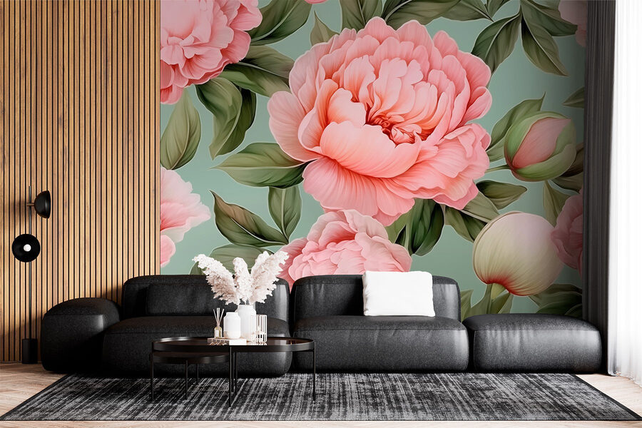 Wall murals Beautiful blooms in soft pastel hues - Image 2