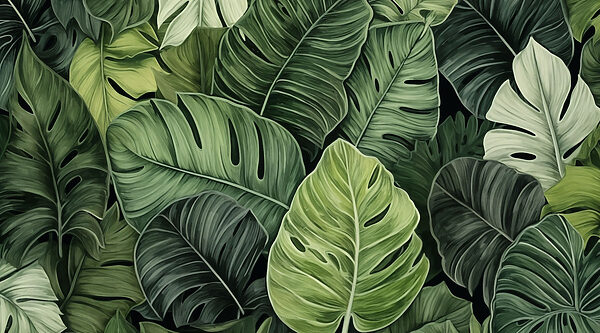 Group of green leaves Group of green leaves