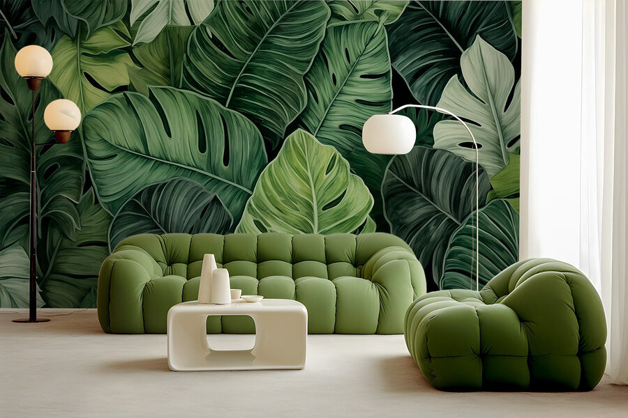 Group of green leaves