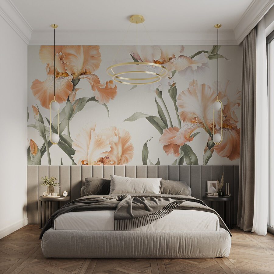 Delicate blossoms in soft hues