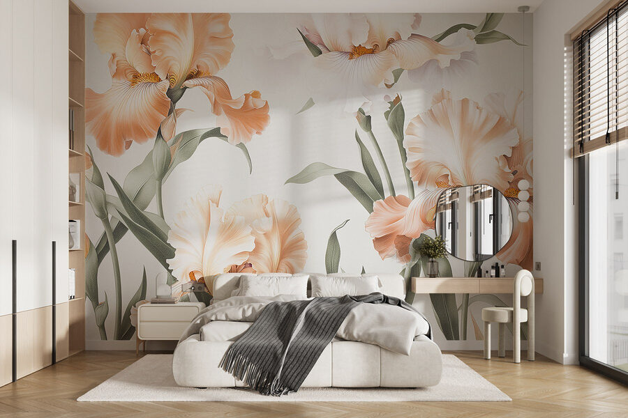 Delicate blossoms in soft hues