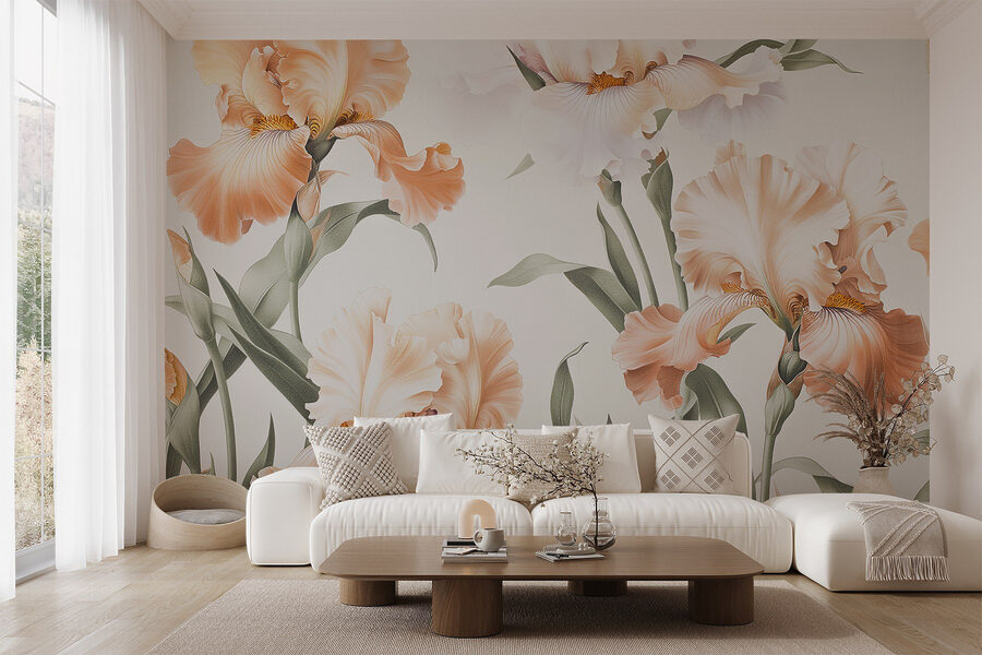 Delicate blossoms in soft hues