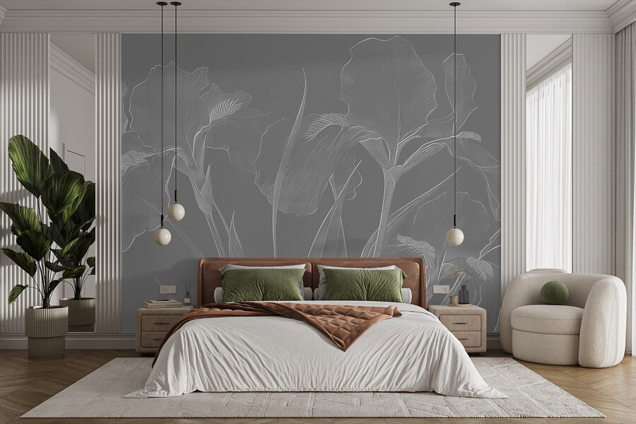 Elegant floral patterns in soft tones Elegant floral patterns in soft tones