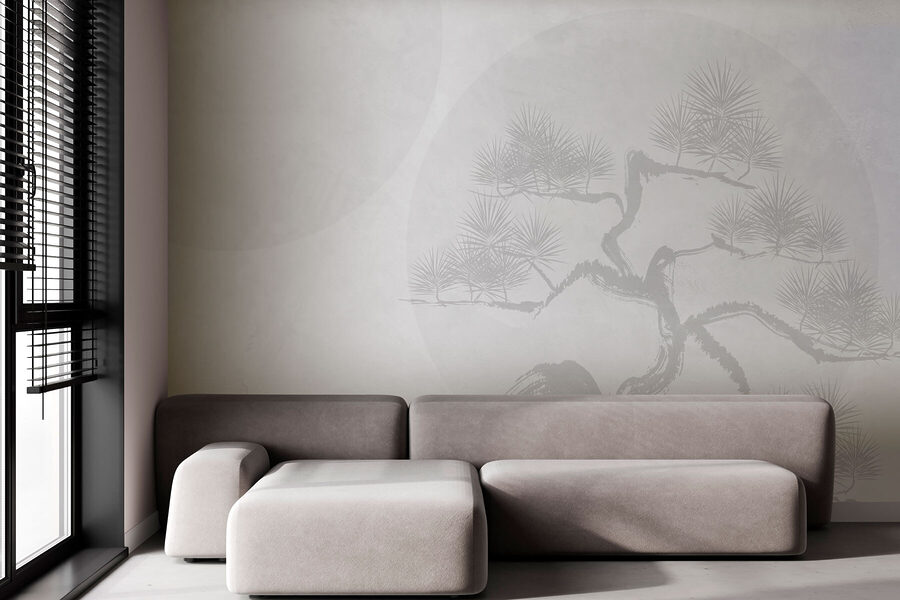 White background with a tree White background with a tree