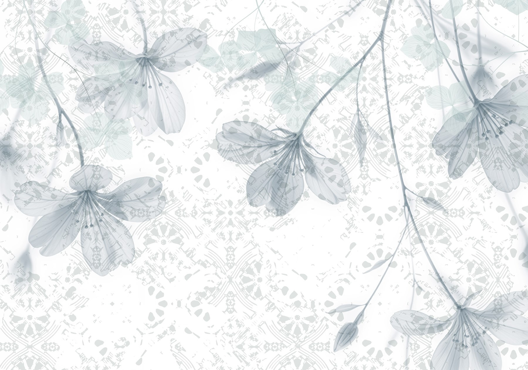Delicate blooms on a soft background