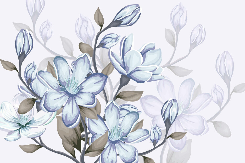 Delicate blooms in soft hues Delicate blooms in soft hues