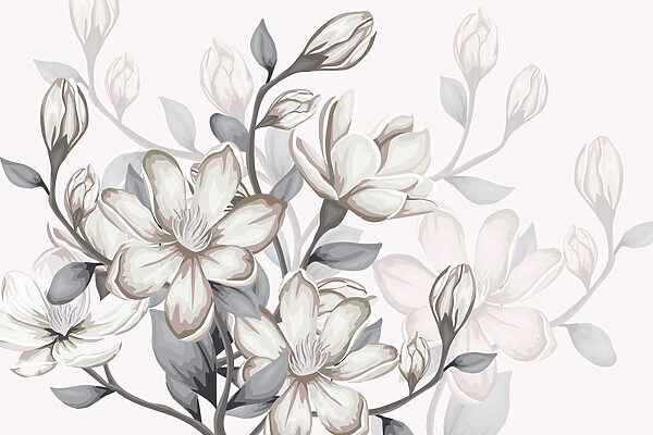 Delicate blooms in soft hues Delicate blooms in soft hues