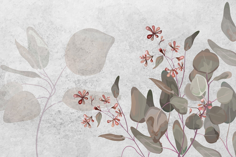 Delicate blooms on soft background