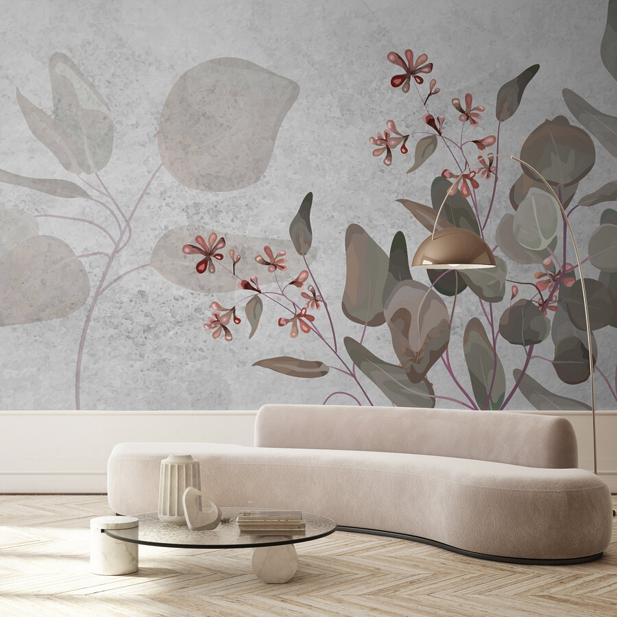 Delicate blooms on soft background