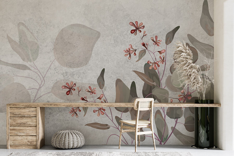 Delicate blooms on soft background