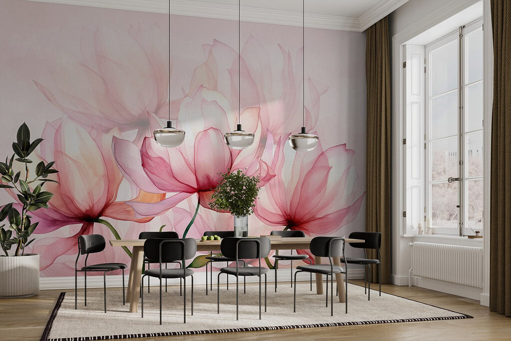 Soft petals in gentle hues