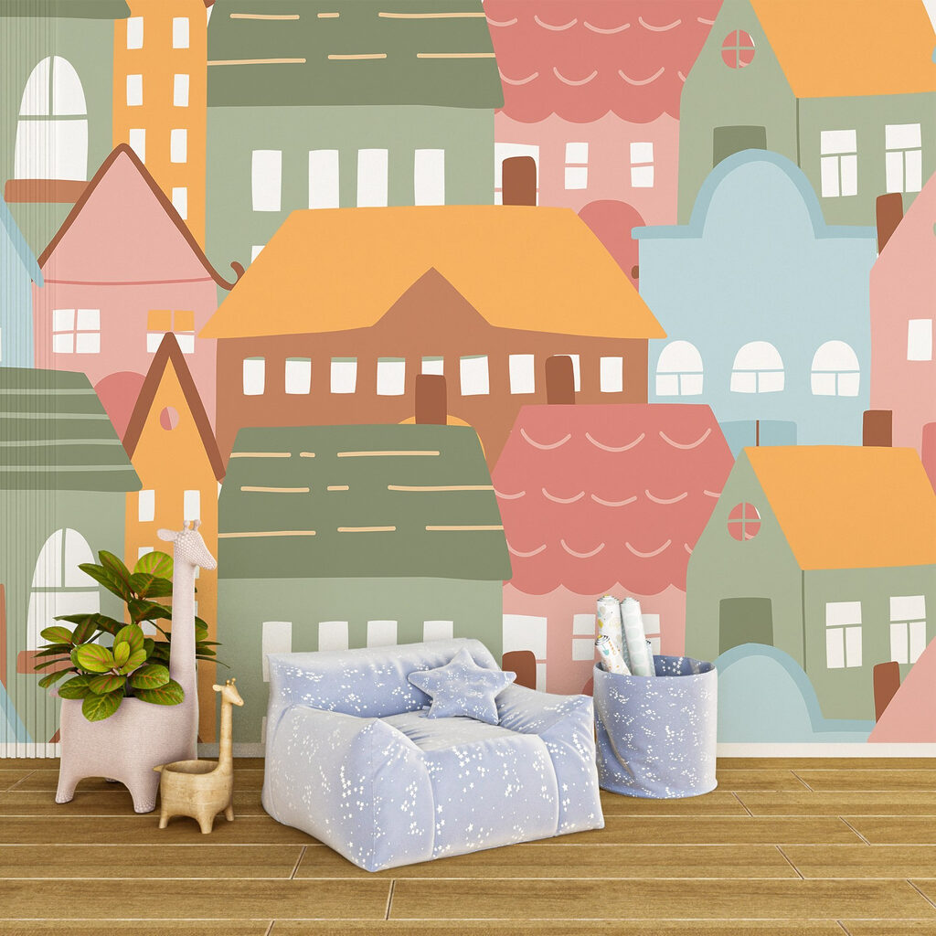 Group of colorful houses