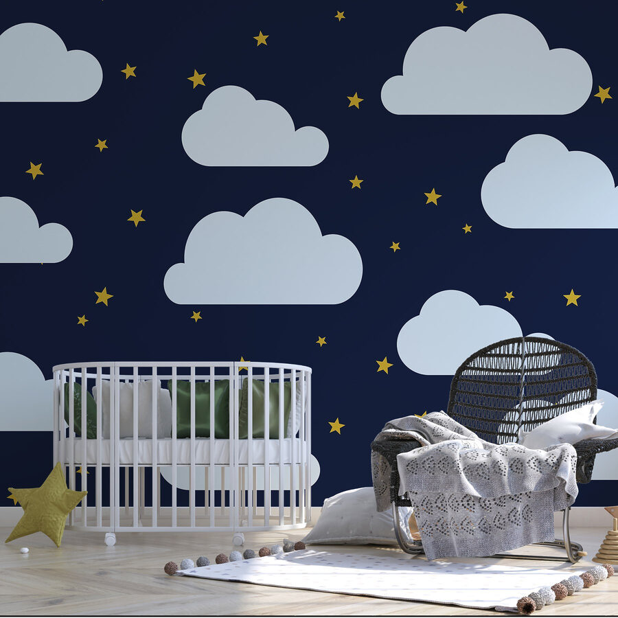 Pattern of clouds and stars