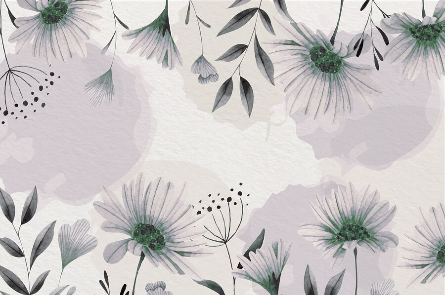 Delicate floral watercolor pattern design Delicate floral watercolor pattern design