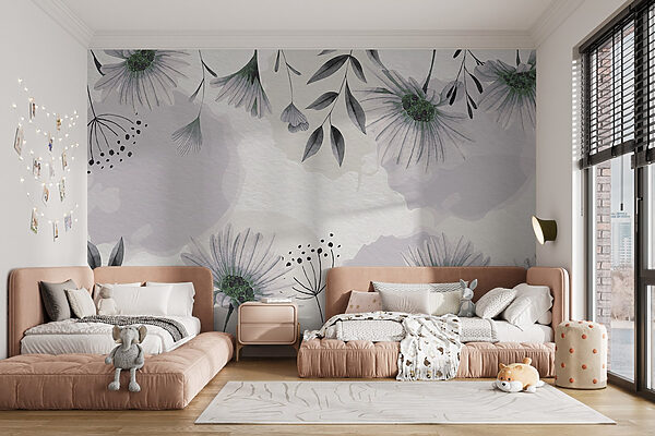 Delicate floral watercolor pattern design Delicate floral watercolor pattern design