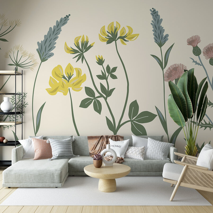 Elegant floral arrangement in soft colors