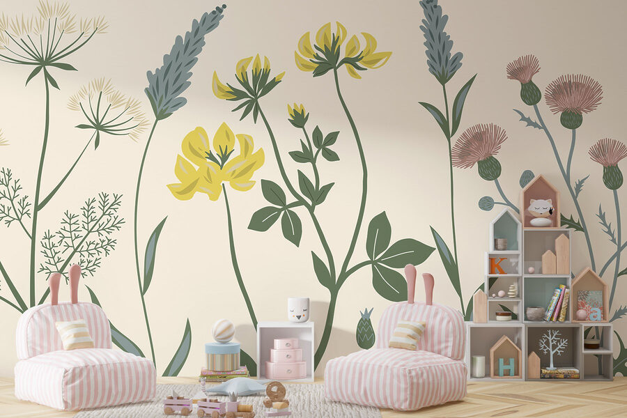 Elegant floral arrangement in soft colors
