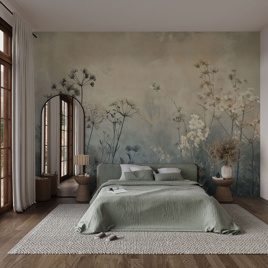 Soft hues of tranquil blossoms.
