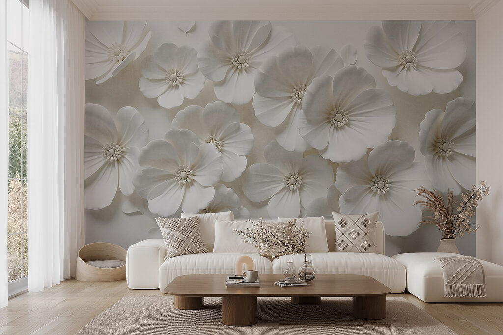 Group of white flowers