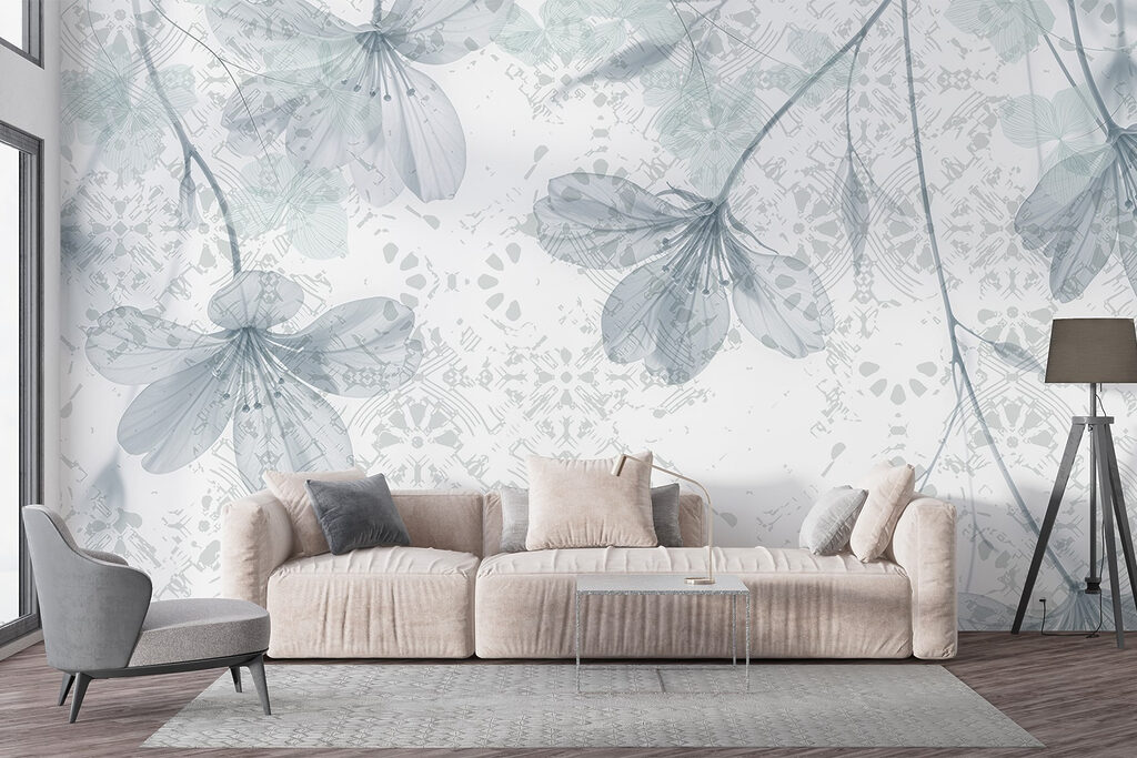 Delicate blooms on a soft background