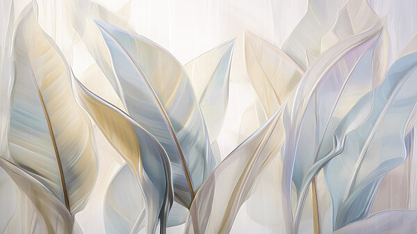 Elegant leaves in soft hues Elegant leaves in soft hues