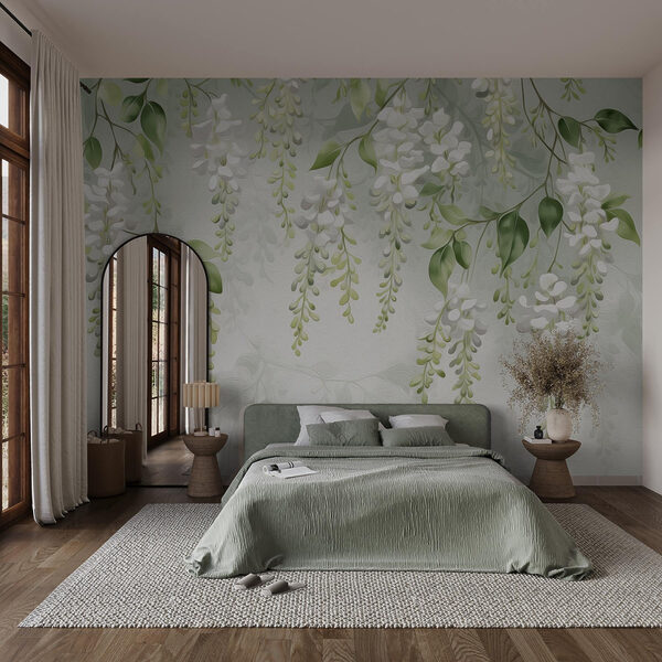 Wall murals Wall murals Delicate blossoms in gentle hues (SKU: w02627)