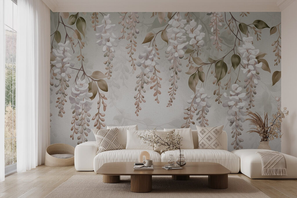 Delicate floral arrangement in soft hues