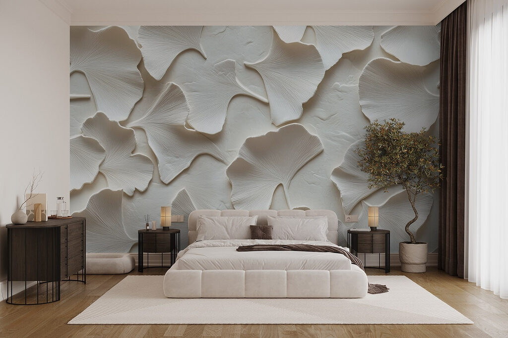 Group of white leaves