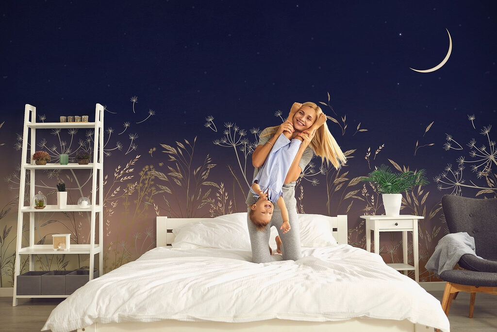 Field of grass and flowers