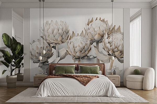 Wall murals Group of artichokes with leaves (SKU: w08593) Wall murals Wall murals Group of artichokes with leaves (SKU: w08593)