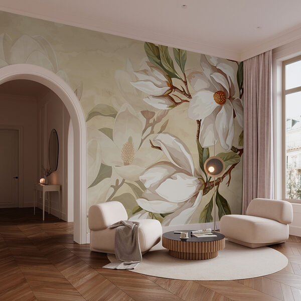 Soft blossoms on a gentle background