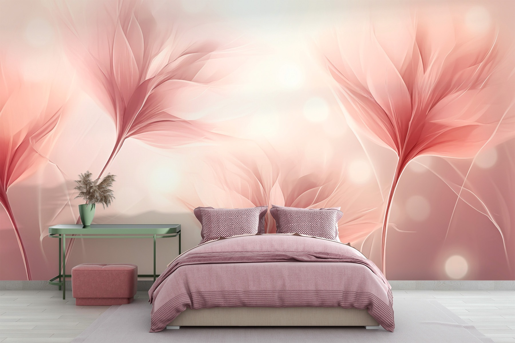 Delicate petals in soft hues