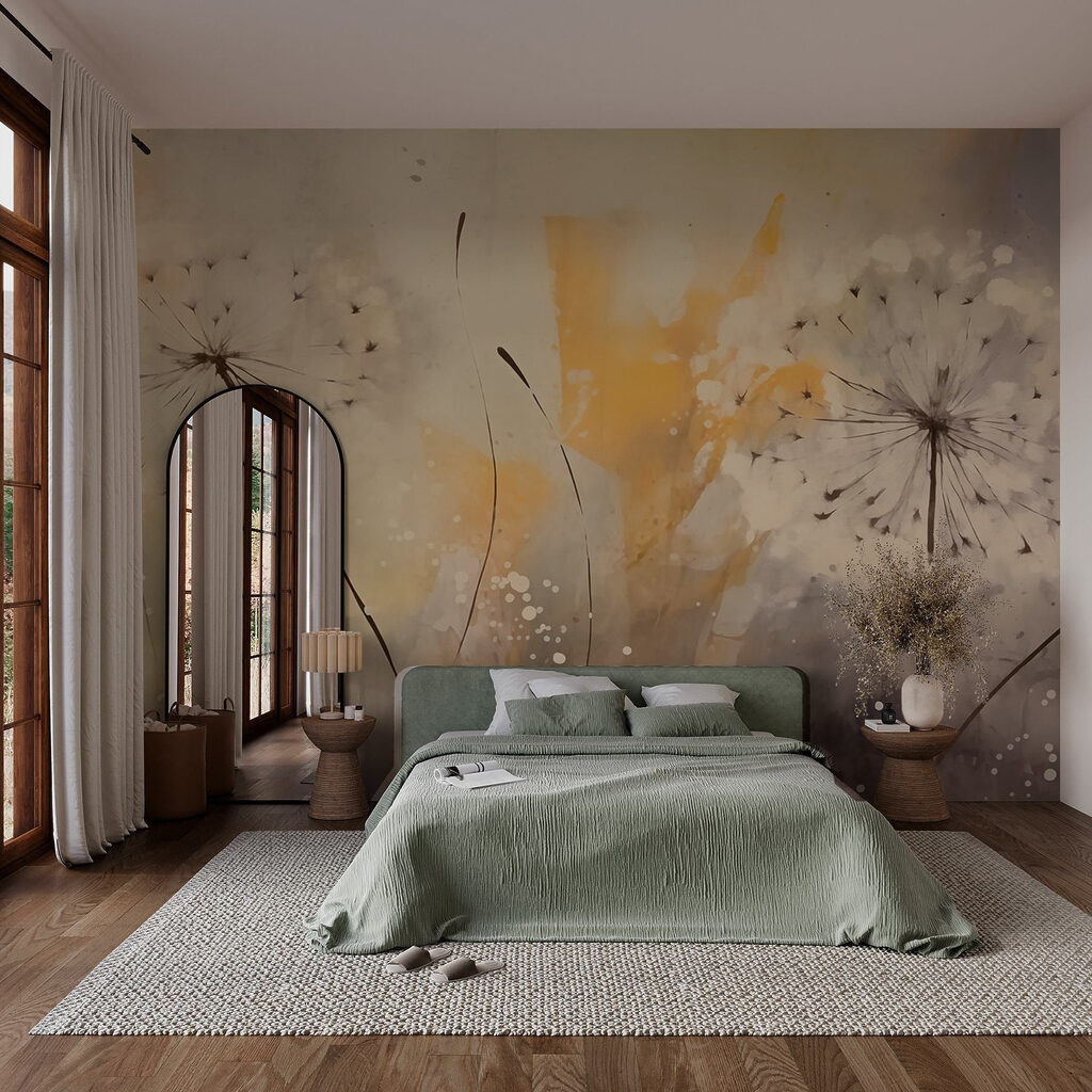 Painting of dandelions Painting of dandelions