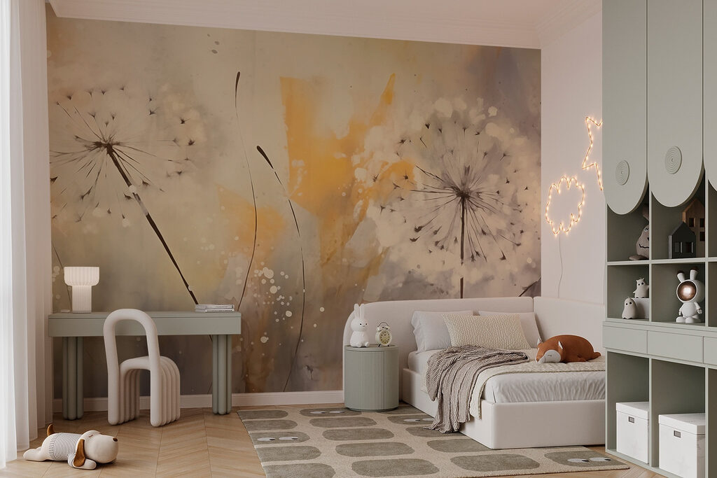 Painting of dandelions Painting of dandelions