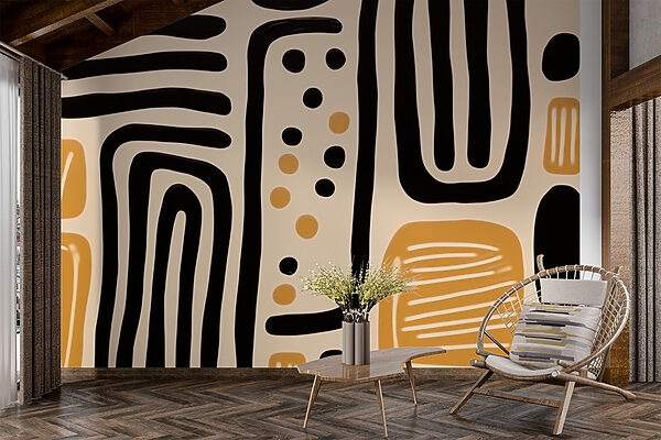 Artistic patterns in warm tones Artistic patterns in warm tones