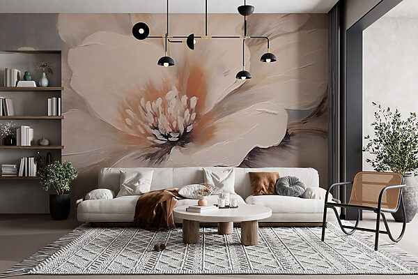 Wall murals Delicate petals in soft hues (SKU: w02702) Wall murals Wall murals Delicate petals in soft hues (SKU: w02702)