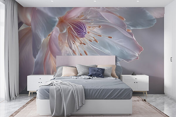 Wall murals Wall murals Delicate petals in soft colors (SKU: w08605)